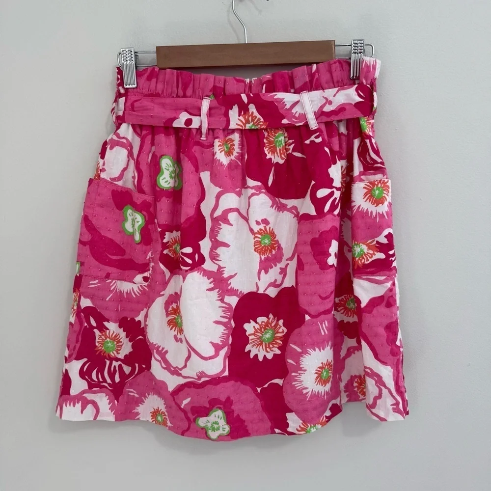 Lilly Pulitzer Poppy Floral Textured Skirt